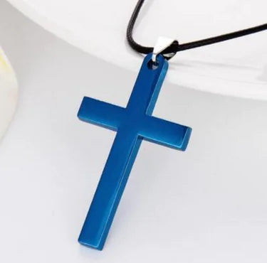 Religious Jewelry, 35MM Stainless Steel Cross Pendant